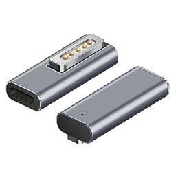 USB Type C Magsafe2 対応 磁気充電 アダプター、MacBook Air Pro T-Tip互換 変換 PD 充電器 【PD60W 61W 65W 87W 最大100W】（2012