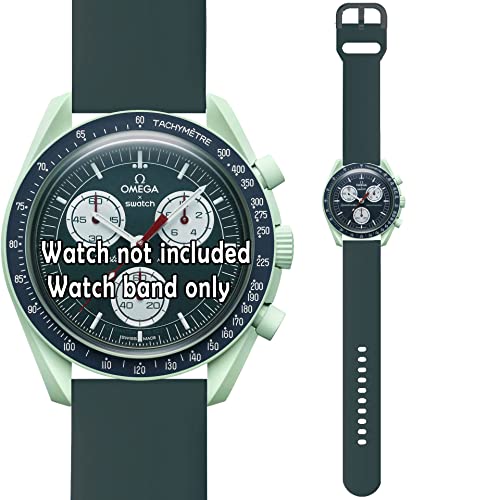 腕時計バンド Omega X Swatch 20mm オメガとスウォッチ スピードマスター ムーンスウォッチ用 シリコンベルト簡単交換 男性と女性兼