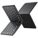 キーボード ワイヤレス 折りたたみ式 JIS標準日本語配列 ipad/iphone キーボード Bluetooth マルチペリング iOS/Mac/Windows/Android/Google対応 フルサイズ パンダグラフ Type-C充電式 コンパクト 薄型 軽量(黒)Omikamo