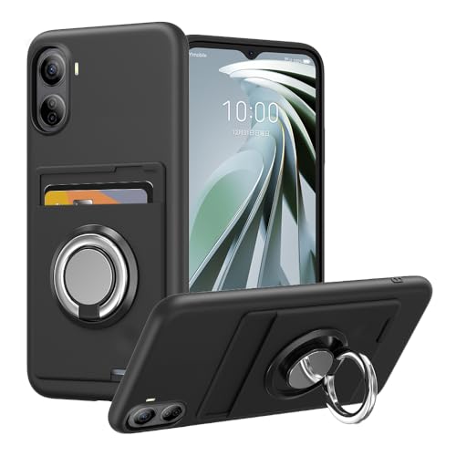 ZTE Libero 5G IV ケース A302ZT リング付き シリコン 背面 カード収納 リベロ5g 4 ケース スタンド機能 360°回転リング 耐衝撃 耐久