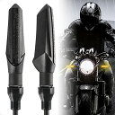 Evermotor バイク ウインカー 流れるウインカー led ウインカー バイク eバイク 車検 12V 汎用 防水 アンバー 高輝度 前後左右通用 2
