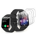 【4枚セット】スマートウォッチ 1.85 / 1.91 インチ保護フィルム高透過率 24時間内気泡自動消え TPU製 スマートウォッチ 保護フィル