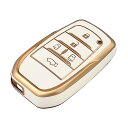 トヨタ用 5ボタン スマート キーケース キーカバー 耐衝撃 スクラッチ防止 キーホルダー オシャレ 手触りいい 高級 電波障害なし 新
