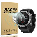 【3枚セット】Garmin Fenix 6 / 6 Pro / 6 Sapphire / 6 Pro Solar 保護フィルム 9H硬度 軽量 薄型 指紋 気泡防止 高透過率 フォッシ