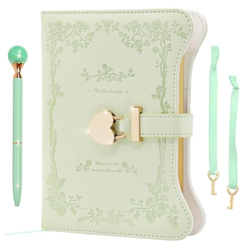 鍵付きノート 日記帳 鍵付き 日記 b6 ノート 鍵付き 詰め替え可能 横罫 子供 小学生 女の子 プレゼント 鍵付き日記帳 PUレザー 秘密