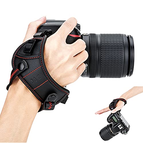 デジタル一眼レフカメラ ハンドストラップグリップホルスター Uプレートスタンド付き Canon Sony Nikon用