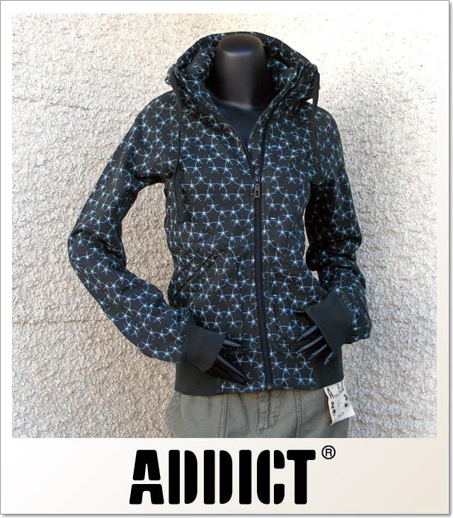 (アディクト) ADDICT METHOD ZIP HOODY STARZ (ZIP HOOD)(G843B-BK) スウェット パーカー ジップアップ 国内正規品 2