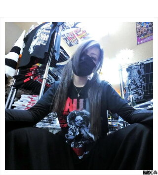 (ハードコアチョコレート)HARDCORECHOCOLATEDALLAS(ザ・グレート・カブキ)(SS:TEE)(T-455-BK)Tシャツ半袖カットソー新日本全日本プロレス国内正規品