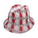 (カンゴール) KANGOL NEEDLE ARGYLE TRILBY (HAT)(COLOR:GR) キャップ 帽子 ハット 国内正規品