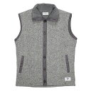 (o[T) reversal OCEANS CABLE KNIT & FLEECE VEST (JACKET)(rvsf16aw003-GR) WPbg AE^[ Ki