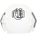 (o[T) reversal COMBI-NATION LONG SLEEVE TEE (LS:TEE)(rv17ss005-WH) T  TVc Jbg\[ Ki