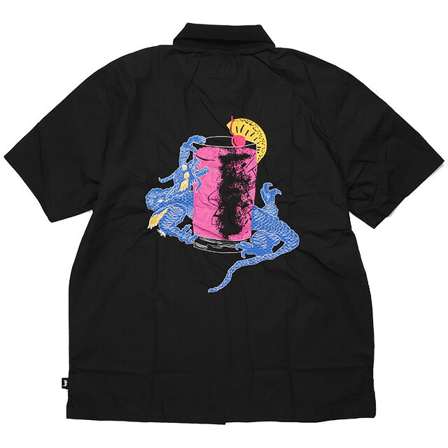 (ステューシー) STUSSY DRAGON COCKTAIL SHIRT (SS:SHIRT)(1110056-BK) シャツ 半袖 国内正規品