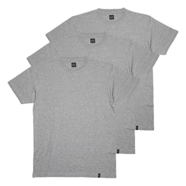 乐天商城 - (ハフ) HUF 3 PACK TEE (SS:TEE)(TS00053SP17-GR) Tシャツ 半袖 カットソー 国内正規品