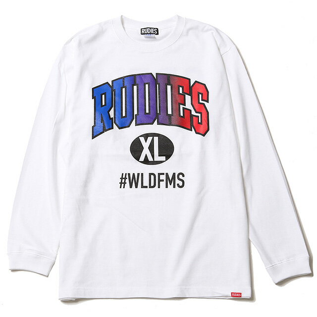 (ルーディーズ) RUDIE'S COLLEGE GRADATION LS-T (LS:TEE)(85061-WH) ロンT 長袖 Tシャツ カットソー 国内正規品