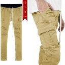 (ミニマル) mnml CARGO DRAWCORD PANTS KHAKI (LS:PANTS)(COLOR:KH) ボトムス ロングパンツ ジーンズ ストレッチカーゴ カーキ 国内正規品