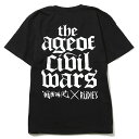 (ルーディーズ) RUDIE 039 S×戦国時代 T.A.O.C.W TEE (SS:TEE)(85138-BK) Tシャツ 半袖 カットソー RPGツクールMV Trinity 国内正規品