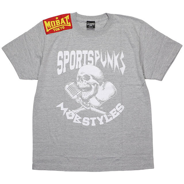 楽天LEVEL6（モブスタイルス） MOBSTYLES SPORTS PUNKS COTTON TEE （SS:TEE）（COLOR:GR） Tシャツ 半袖 カットソー コットン 国内正規品