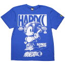 (ハードコアチョコレート) HARDCORE CHOCOLATE ソニック・ザ・ヘッジホッグTシャツ (音速ロイヤルブルー)(SS:TEE)(T-1093-BL) Tシャツ 半袖 カットソー ゲーム SEGA セガ 国内正規品