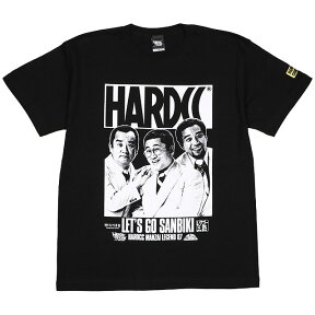 (ハードコアチョコレート) HARDCORE CHOCOLATE レツゴー三匹 (LET'S GOブラック)(SS:TEE)(T-1273EM-BK) Tシャツ 半袖 カットソー 漫才 松竹芸能 国内正規品