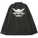 ([fB[Y) RUDIE'S SKULL COACH JACKET (JACKET)(85461-BK) WPbg R[`WPbg iC Ki