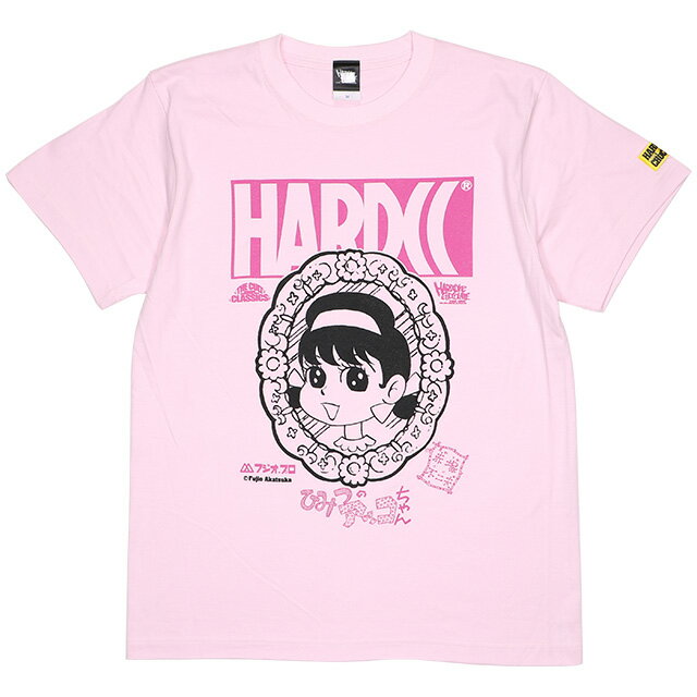 (ハードコアチョコレート) HARDCORE CHOCOLATE ひみつのアッコちゃん (天真爛漫ピンク)(SS:TEE)(T-1474-PI) Tシャツ 半袖 カットソー アニメ 漫画 マンガ 赤塚不二夫 国内正規品