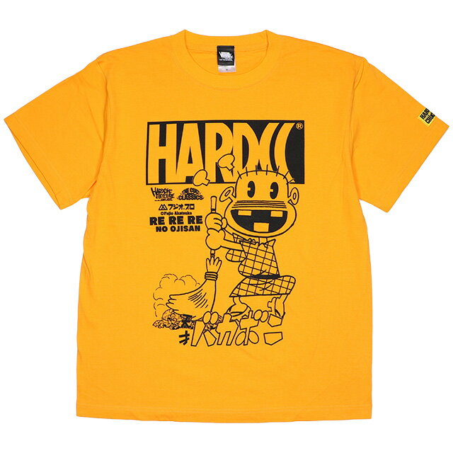 (ハードコアチョコレート) HARDCORE CHOCOLATE 天才バカボン レレレのおじさん (おでかけですか?ゴールド)(SS:TEE)(T-1473-GO) Tシャツ 半袖 カットソー アニメ 漫画 マンガ 赤塚不二夫 国内正規品