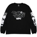 (ハードコアチョコレート) HARDCORE CHOCOLATE ナニワ金融道 帝国金融 長袖Tシャツ (アホんだらブラック)(LS:TEE)(T-1495EM-LS-BK) ロンT 長袖 Tシャツ カットソー 青木雄二 国内正規品