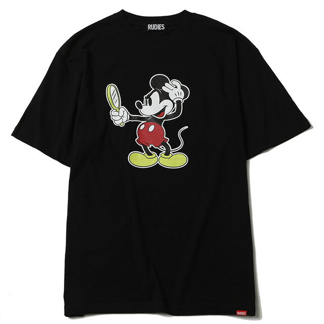 楽天LEVEL6（ルーディーズ） RUDIE'S×BYRD LOOK SLICK LS-T -MICKEY MOUSE- （LS:TEE）（85673-BK） ロンT 長袖 Tシャツ カットソー バード ミッキーマウス 国内正規品