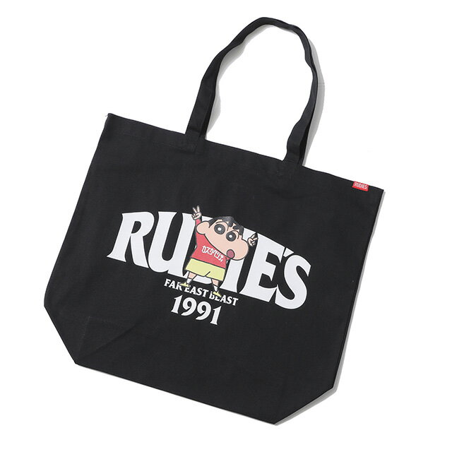 (ルーディーズ) RUDIE'S×CRAYON SHINCHAN PEACE TOTEBAG (BAG)(85795-BK) バッグ 鞄 トート クレヨンしんちゃん 臼井儀人 双葉社 シンエイ テレビ朝日 ADK 国内正規品