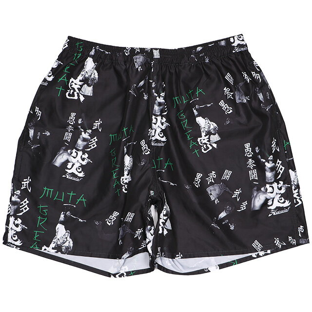 (ハオミン) HAOMING×GREAT MUTA SHORTS (SS:PANTS)(220-51-BK) ボトムス ショートパンツ セットアップ可能 ザ・グレート・ムタ レジェンドレスラー プロレス 武藤敬司 新日本 全日本 レッスルワン ノア プロレス 国内正規品