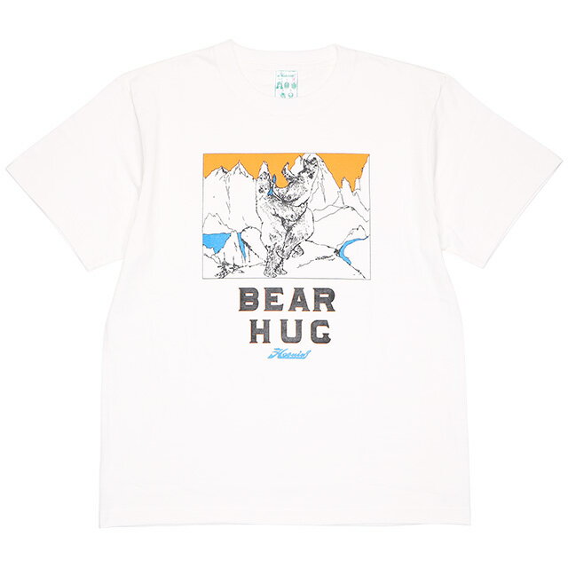 (ハオミン) HAOMING×ANIMAL BEAR HUG TEE (SS:TEE)(205-55-WH) Tシャツ 半袖 カットソー 白熊 シロクマ プロレス ベアハッグ リニューアルモデル 国内正規品