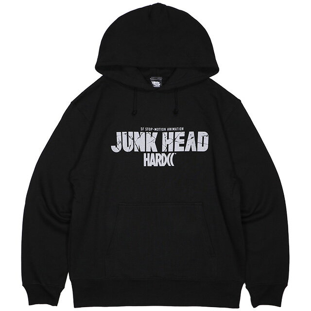 (ハードコアチョコレート) HARDCORE CHOCOLATE JUNKHEAD パートンと仲間たちプルオーバパーカ (ダンスブラック)(HOODED)(P-1659-BK) スウェット パーカー プルオーバー ジャンクヘッド 堀貴秀 ストップモーション アニメーション映画 国内正規品