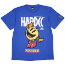 (ハードコアチョコレート) HARDCORE CHOCOLATE パックマン×HARDCC・ILLUSTRATION (ロイヤルブルー)(SS:TEE)(T-1725MS-BK) Tシャツ 半袖 カットソー ゲーム Namco ナムコ Pac-Man 国内正規品