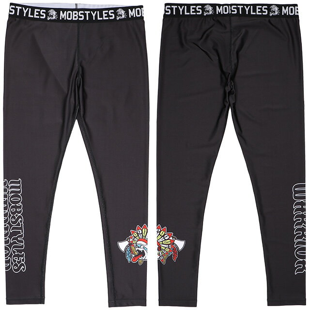 (モブスタイルス) MOBSTYLES MOSH LONG SPATS TOMAHOWK (LS:PANTS)(COLOR:BK) ボトムス ロングパンツ スパッツ トマホーク ラッシュガード 国内正規品