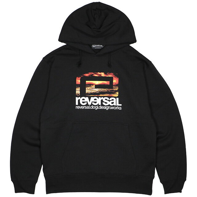 (リバーサル) reversal SUNSET BIG MARK HOODY (HOODED)(rv22ss204-BK) スウェット パーカー プルオーバー 国内正規品