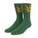 (nt) HUF GREEN BUDDY SPOTLIGHT SOCKS (SOCKS)(SK00661-GE) A_[EFA[  \bNX C Ki