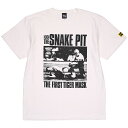 (ハードコアチョコレート) HARDCORE CHOCOLATE 初代タイガーマスク THE SNAKE PIT (バニラホワイト)(SS:TEE)(T-1897-WH) Tシャツ 半袖 カットソー 佐山聡 スティーブライト 新日本 プロレス 国内正規品