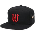 (ハオミン) HAOMING THE ROAD WARRIORS BASEBALL CAP (CAP)(410-19-BK) キャップ 帽子 ザ・ロード・ウォリアーズ ホーク・アニマル レジェンドレスラー プロレス 国内正規品