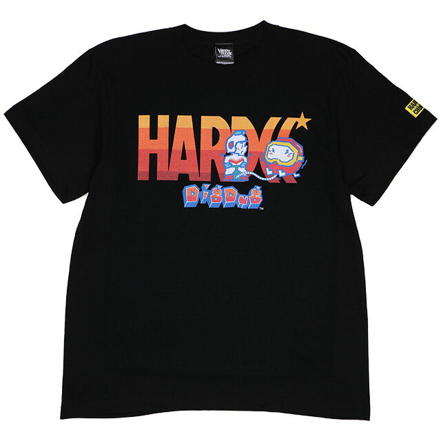 (ハードコアチョコレート) HARDCORE CHOCOLATE ディグダグ (プクプクポン・ブラック)(SS:TEE)(T-1943AP-BK) Tシャツ 半袖 カットソー ゲーム Namco ナムコ 国内正規品