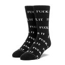 (nt) HUF FUCK IT SOCK SOCKS (SOCKS)(SK00420-BK) A_[EFA[  \bNX C Ki