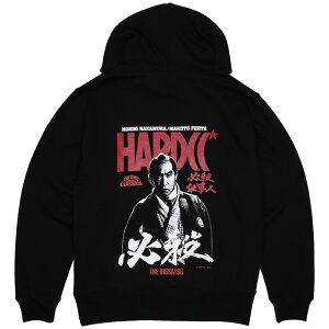 (ハードコアチョコレート) HARDCORE CHOCOLATE 必殺！ 中村主水 パーカ (免許皆伝ブラック)(HOODED)(P-2060-BK) スウェット パーカー プルオーバー 時代劇 新・必殺仕事人・中村主水 藤田まこと 国内正規品