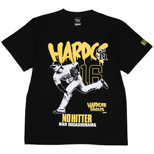 (ハードコアチョコレート) HARDCORE CHOCOLATE 福岡ソフトバンクホークス 東浜巨 #16 (ブラック)(SS:TEE)(T-2097KK-BK) Tシャツ 半袖 カットソー ひがしはまなお 国内正規品