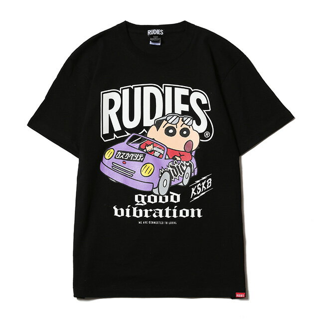 (롼ǥ) RUDIE'SCRAYON SHINCHAN LOCAL DRIVE TEE (SS:TEE)(86244-BK) T Ⱦµ åȥ 󤷤 海 ռ 󥨥 ƥī ADK 