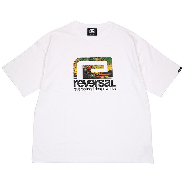 Rakuten - (リバーサル) reversal RESORT BIG MARK OVER SIZE COTTON TEE (SS:TEE)(rv24ss003-WH) Tシャツ 半袖 カットソー コットン 国内正規品