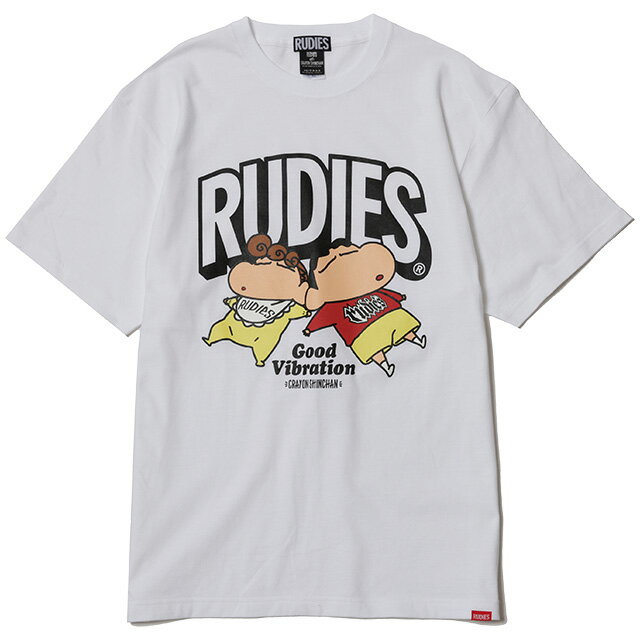 (ルーディーズ) RUDIE'S×CRAYON SHINCHAN NAP TEE (SS:TEE)(86469-WH) Tシャツ 半袖 カットソー クレヨンしんちゃん 臼井儀人 双葉社 シンエイ テレビ朝日 ADK 国内正規品