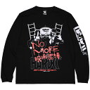 (ハードコアチョコレート) HARDCORE CHOCOLATE NO MORE映画泥棒 リターンズ ロングスリーブTシャツ (通報ブラック)(LS:TEE)(T-2477LS-KK-BK) ロンT 長袖 ノーモアえいがどろぼう 国内正規品