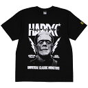 (ハードコアチョコレート) HARDCORE CHOCOLATE フランケンシュタイン -Frankenstein- (怪物ブラック)(SS:TEE)(T-2454KK-BK) Tシャツ 半袖 カットソー UNIVERSAL MONSTERS ユニバーサルモンスターズ 国内正規品