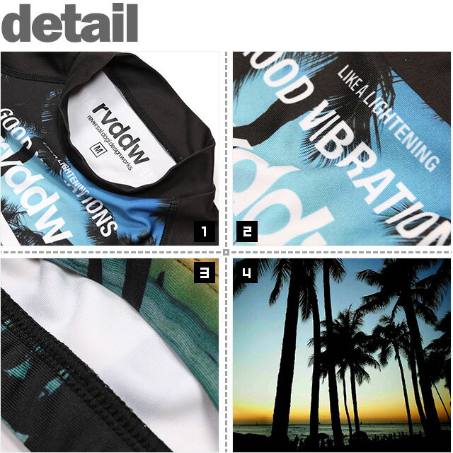 (��С�����) reversal SUNSET BEACH LADYS CROP RASH GUARD (LS:TEE)(rv18ss057-SB) ����T Ĺµ ��å��奬���� ��ǥ����� ����������