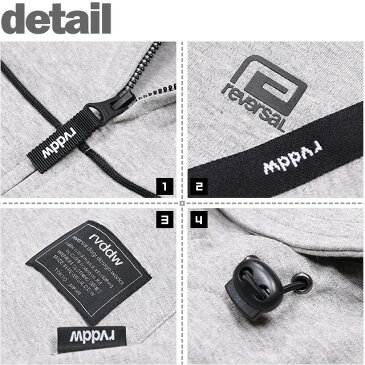 (リバーサル) reversal URBAN SWEAT LOGO TAPE ZIP PARKA (JACKET)(rv21aw303-GR) ジャケット ジャージ セットアップ可能 国内正規品