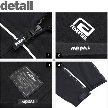 (リバーサル) reversal URBAN SWEAT LOGO TAPE ZIP PARKA (JACKET)(rv21aw303-BK) ジャケット ジャージ セットアップ可能 国内正規品